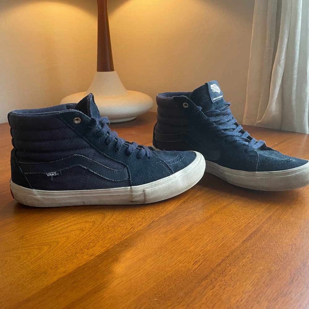 Vans Blue Canvas & Suede Chukka Sneakers